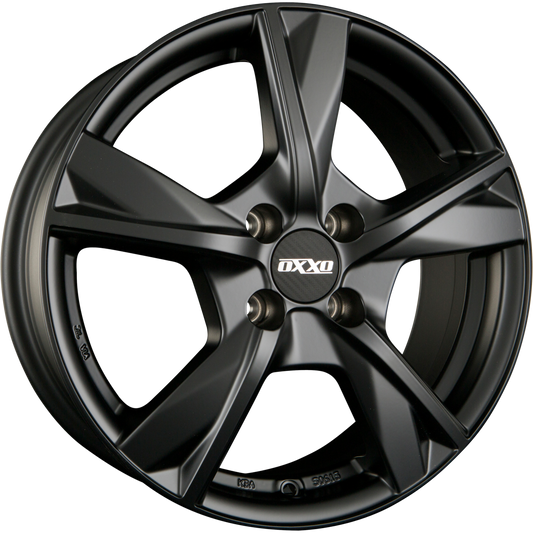 Oxxo Mimas (OX12) BLACK - Matt Black Alufelge 7.5x18 Zoll ET38 LK 4x108 ML63.4 – Bild 2