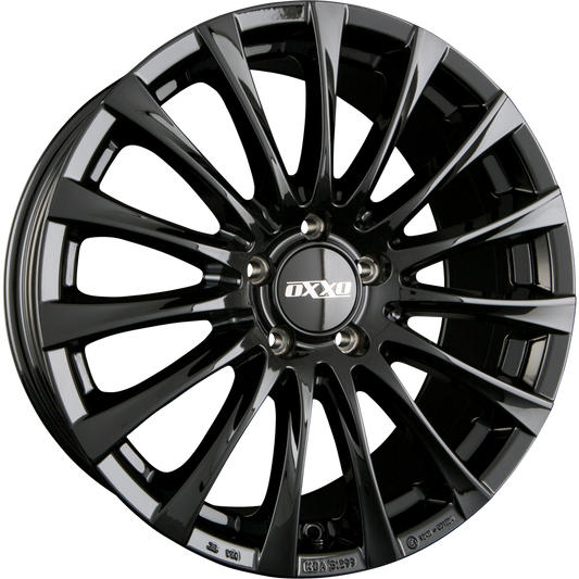Oxxo Elan (OX14) BLACK - Black Alufelge 7.5x17 Zoll ET30 LK 5x112 ML66.6 – Bild 2