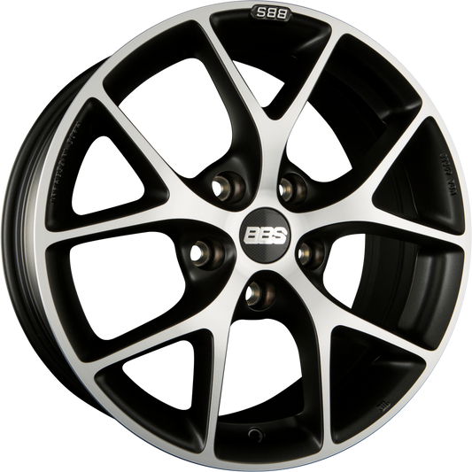 BBS SR Vulcano Grau Diamantgedreht Alufelge 7.5x17 Zoll ET42 LK 5x114.3 ML82 – Bild 2