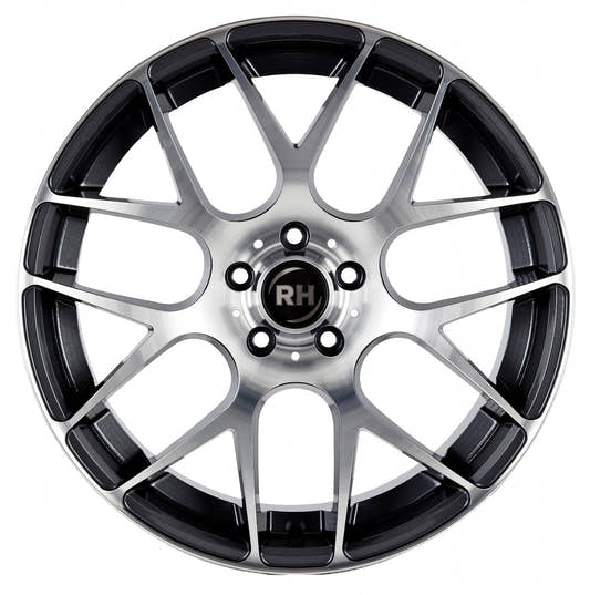 RH Alurad Nbu Race Anthrazit Voll Poliert Alufelge 8.5x19 Zoll ET35 LK 5x120 ML72.6 – Bild 2