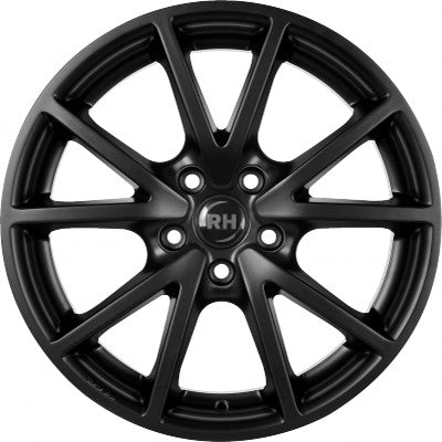 RH Alurad DE Sports racing schwarz lackiert Alufelge 8x18 Zoll ET45 LK 5x112 ML72.6 – Bild 2