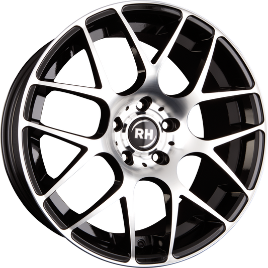 RH Alurad Nbu Race Schwarz voll poliert Alufelge 8.5x18 Zoll ET45 LK 5x108 ML72.6 – Bild 2