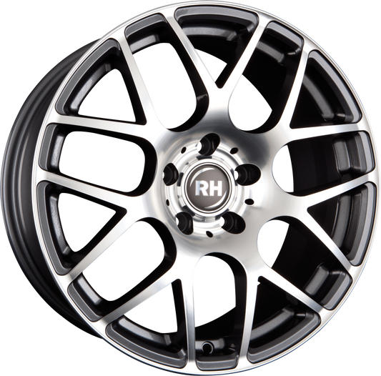 RH Alurad Nbu Race Anthrazit Voll Poliert Alufelge 8.5x18 Zoll ET45 LK 5x114.3 ML72.6 – Bild 2