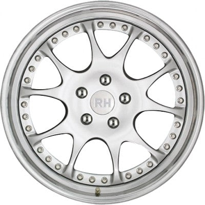 RH Alurad MK Dynamik silber horn hochglanz poliert Alufelge 9x18 Zoll ET80 LK 5x112 ML158 – Bild 2