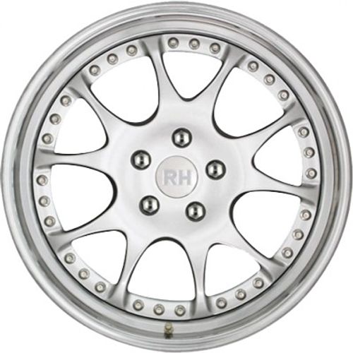 RH Alurad MK Dynamik silber horn hochglanz poliert Alufelge 9.5x18 Zoll ET60 LK 5x112 ML158 – Bild 2
