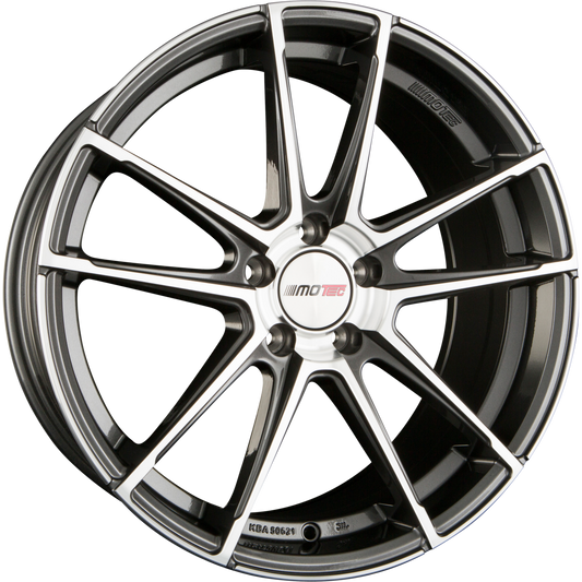 Motec Radical (MCT10) Gunmetal Poliert (GMP) Alufelge 9x20 Zoll ET30 LK 5x114.3 ML72.6 – Bild 2