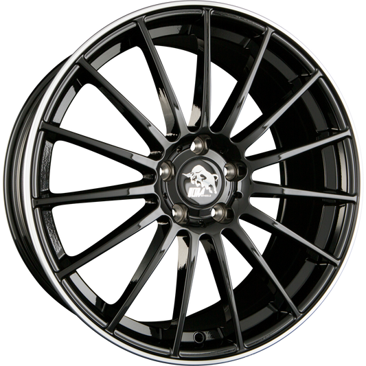 Ultra Wheels UA4-SPEED Black Rim Polished Alufelge 8.5x20 Zoll ET35 LK 5x112 ML66.6 – Bild 2