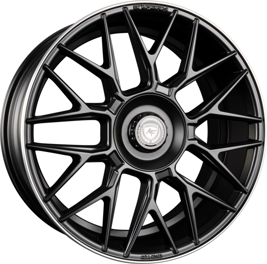 ArtForm AF-801 Flat Black Rim Polished Alufelge 9.5x20 Zoll ET45 LK 5x112 ML66.6 – Bild 2