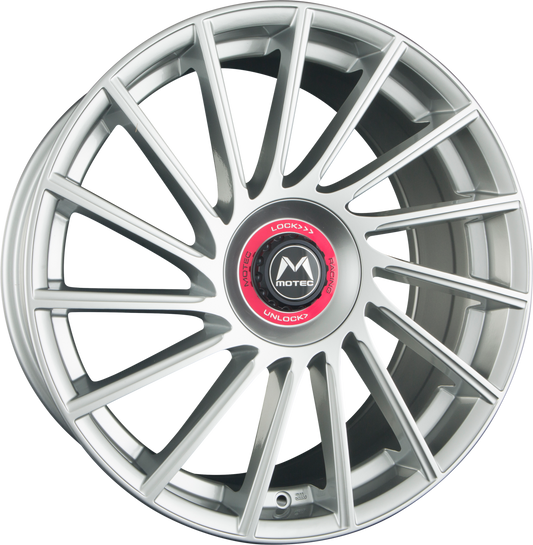 Motec Tornado Revolution (MCT9R) High Gloss Silver Alufelge 8.5x19 Zoll ET45 LK 5x112 ML66.6 – Bild 2