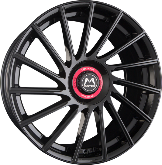 Motec Tornado Revolution (MCT9R) Schwarz Alufelge 9x20 Zoll ET35 LK 5x114.3 ML72.6 – Bild 2