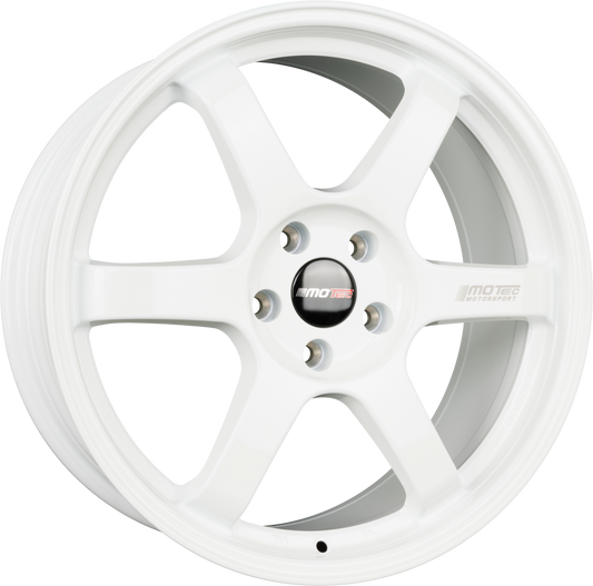 Motec JPD (MCR6) Weiß Glänzend Alufelge 8.5x19 Zoll ET45 LK 5x114.3 ML72.6 – Bild 2