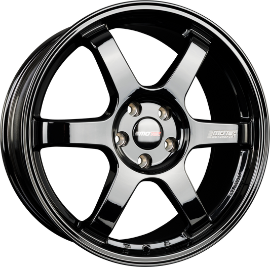 Motec JPD (MCR6) Schwarz Glänzend Alufelge 8.5x19 Zoll ET45 LK 5x112 ML66.6 – Bild 2