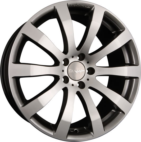Tomason TN4 Hyperblack Polished Alufelge 9x20 Zoll ET40 LK 5x114.3 ML72.6 – Bild 2