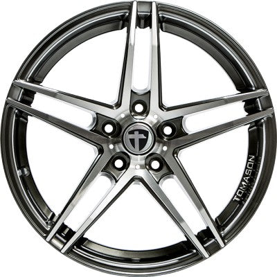 Tomason TN12 dark hyperblack polished Alufelge 8.5x19 Zoll ET40 LK 5x108 ML72.6 – Bild 2