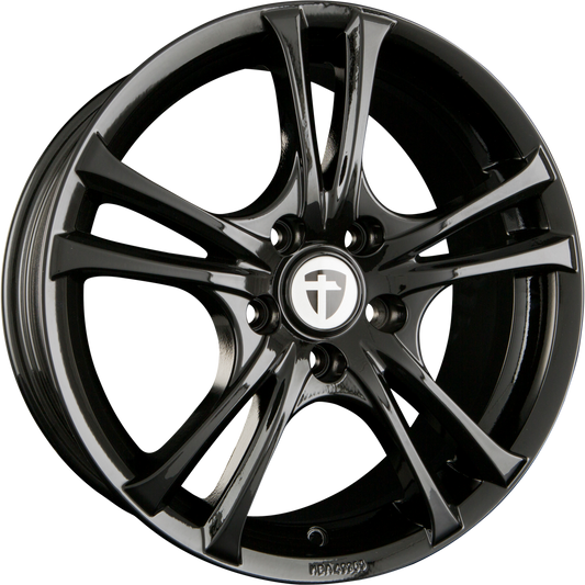 Tomason Easy Black Painted Alufelge 7x16 Zoll ET42 LK 5x108 ML73 – Bild 2