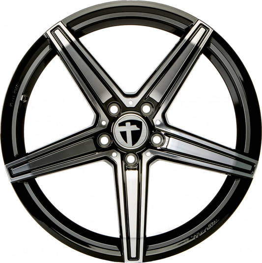 Tomason TN20 dark hyperblack polished Alufelge 8x18 Zoll ET45 LK 5x114.3 ML72.6 – Bild 2