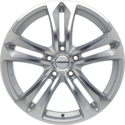 Carmani 5 Arrow kristallsilber 7.5x17 ET38 - LK5/100 ML63.4