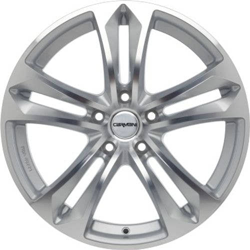 Carmani 5 Arrow kristallsilber Alufelge 7.5x17 Zoll ET38 LK 5x100 ML63.4 – Bild 2