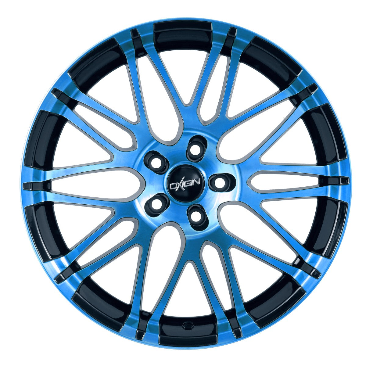 Oxigin 14 Oxrock light blue polish Alufelge 8.5x18 Zoll ET35 LK 5x112 ML72.6 – Bild 2
