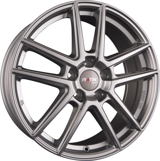 Platin P 73 Metall Silber Alufelge 7.5x18 Zoll ET51 LK 5x112 ML57.1 – Bild 2