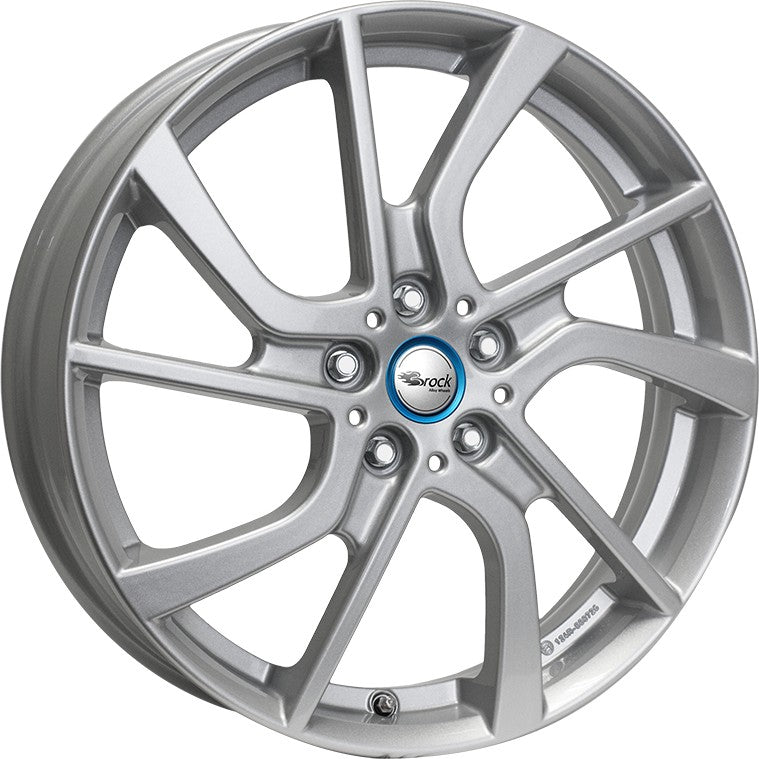 Brock EB1 kristallsilber lackiert 5x19 ET43 - LK5/112 ML66.7