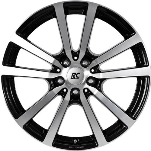 RC-Design RC25T schwarz front-poliert Alufelge 7x17 Zoll ET55 LK 5x120 ML65.1 – Bild 2