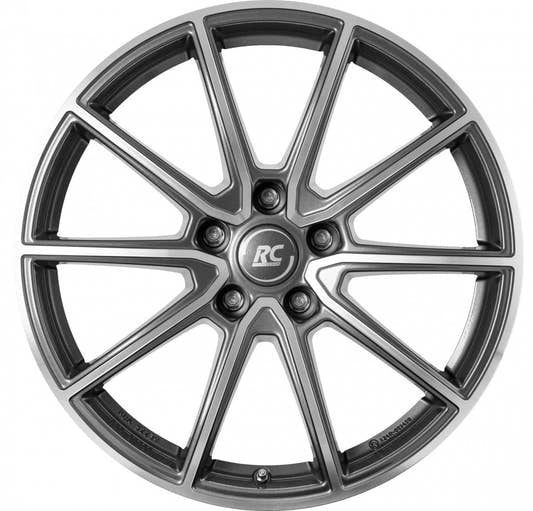 RC-Design RC32 himalaya-grey front-poliert Alufelge 8x18 Zoll ET40 LK 5x115 ML70.2 – Bild 2