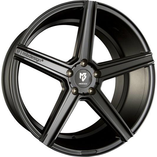 Mbdesign KV1 Schwarz Seidenmatt Alufelge 9x20 Zoll ET17 LK 5x120 ML72.5 – Bild 2