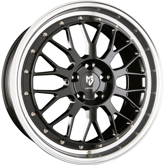 Mbdesign LV1 Schwarz Glänzend Poliert Alufelge 8.5x19 Zoll ET35 LK 5x114.3 ML75 – Bild 2