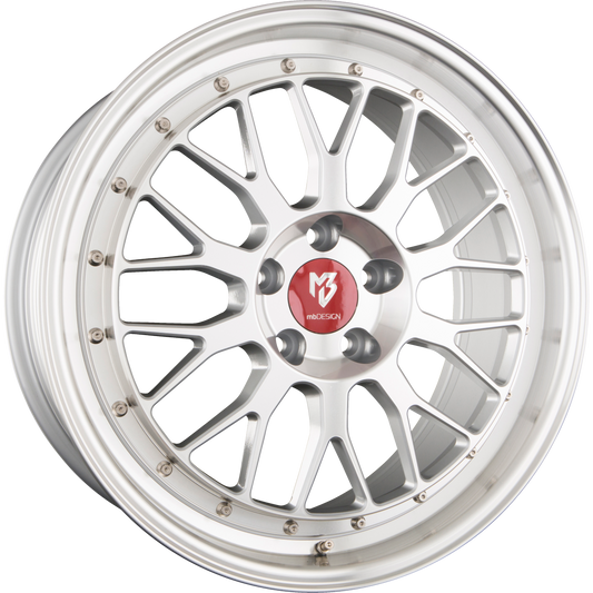 Mbdesign LV1 Silber Glänzend Voll Poliert Alufelge 9x20 Zoll ET20 LK 5x112 ML66.6 – Bild 2