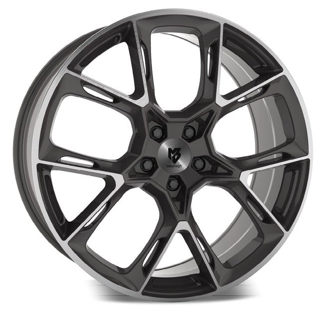 Mbdesign KX1 glanzgrau poliert Alufelge 8.5x20 Zoll ET45 LK 5x112 ML75