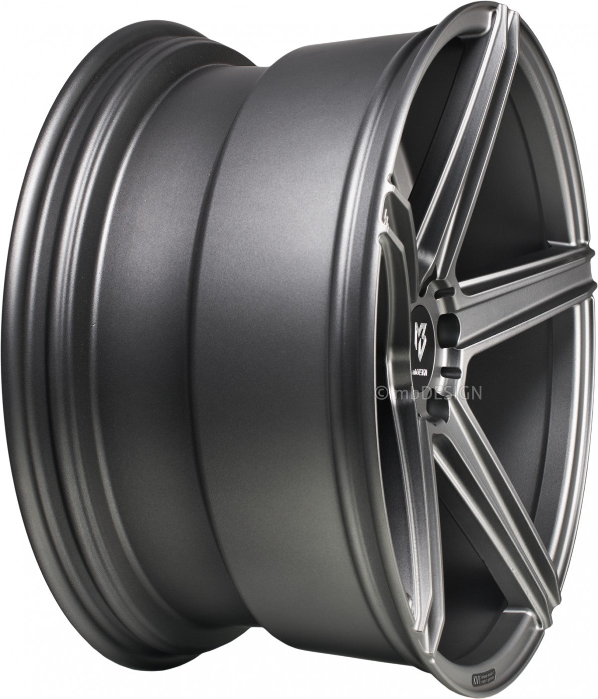 Mbdesign KV1 grau matt Alufelge 10x22 Zoll ET40 LK 5x127 ML71.55 – Bild 4