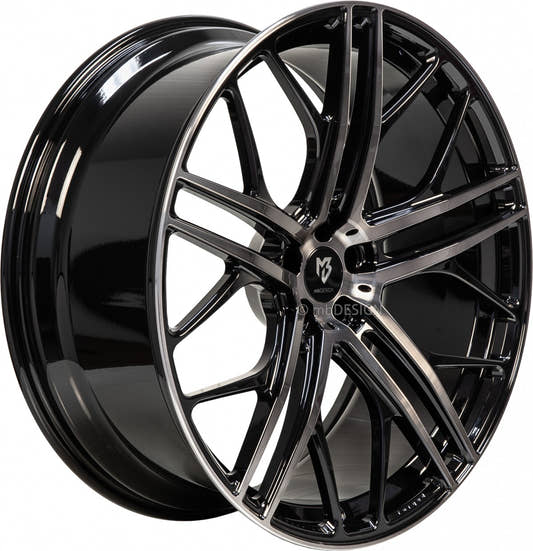 Mbdesign SF1 schwarz smoke poliert Alufelge 9.5x21 Zoll ET36 LK 5x112 ML75 – Bild 2