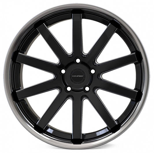 Corspeed Deville Inox mattblack PureSport gefräst 9x20 ET40 - LK5/115 ML73.1 – Bild 2