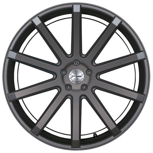 Corspeed Deville gunmetal / Undercut Color Trim weiss 10.5x22 ET40 - LK5/112 ML73.1 – Bild 2