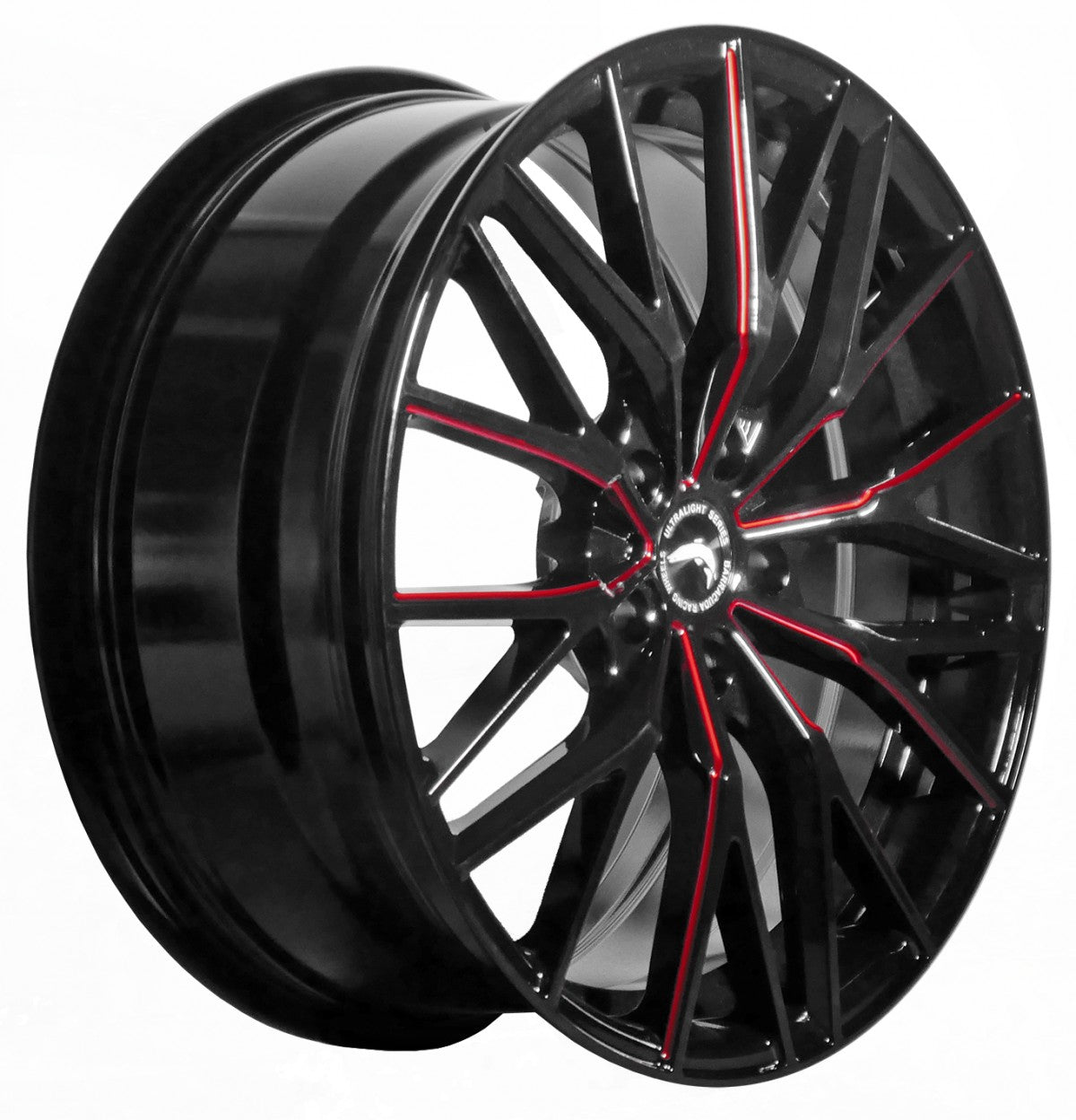 Barracuda Project 3.0 black gloss flashred 10x20 ET40 - LK5/114.3 ML73.1
