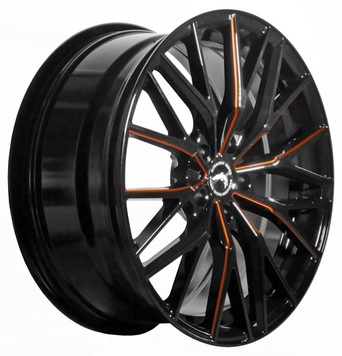 Barracuda Project 3.0 black gloss flashorange - DS25 10x20 ET18 - LK5/112 ML73.1