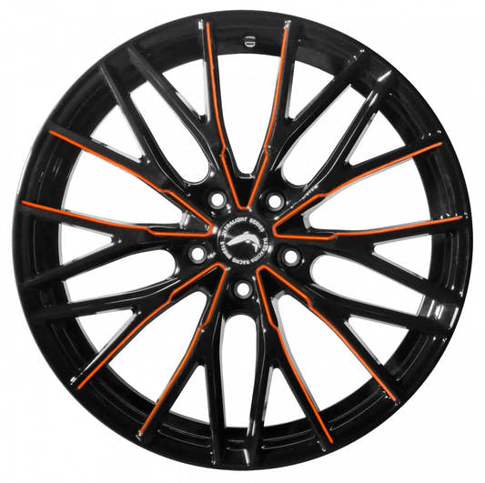 Barracuda Project 3.0 black gloss flashorange - DS10 8.5x18 ET33 - LK5/112 ML73.1