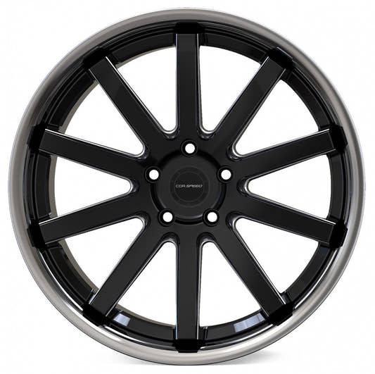 Corspeed Deville Inox mattblack PureSport gefräst - DS15 10x20 ET32 - LK5/112 ML73.1 – Bild 2