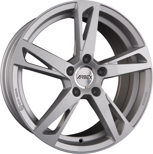 Arbex 5 Silver Alufelge 7.5x17 Zoll ET45 LK 5x114.3 ML72.6 – Bild 2