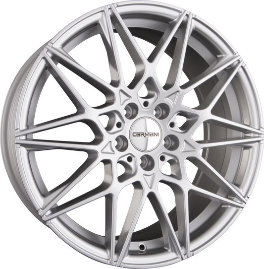 Carmani CA18 Knut White Silver (WS) Alufelge 8x18 Zoll ET25 LK 5x112 ML66.6 – Bild 2