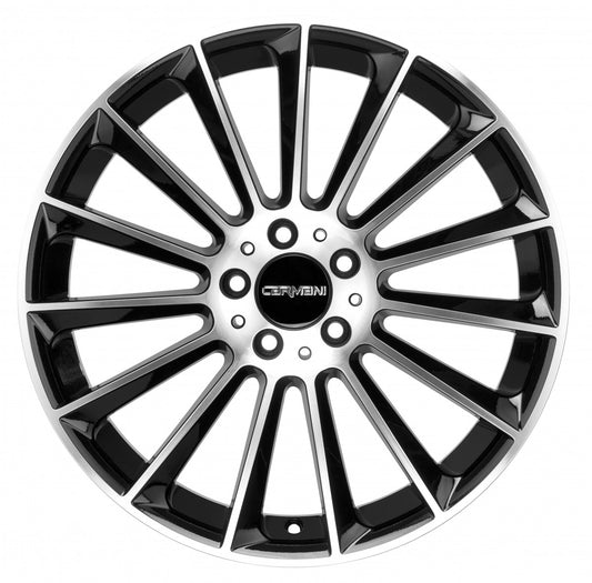 Carmani 17 Fritz black polish 11x22 ET40 - LK5/112 ML66.6