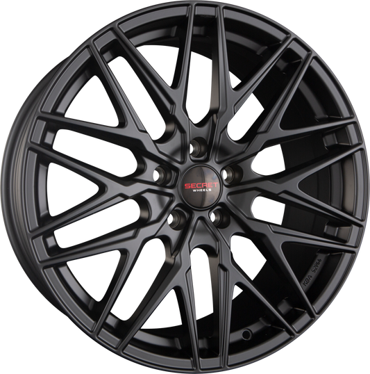 Secret Wheels SW5 Black Matt Alufelge 7.5x17 Zoll ET51 LK 5x100 ML63.4 – Bild 2
