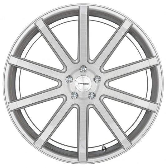 Corspeed Deville silver-brushed-surface / Undercut Color Trim weiss 9x20 ET35 - LK5/112 ML73.1 – Bild 2