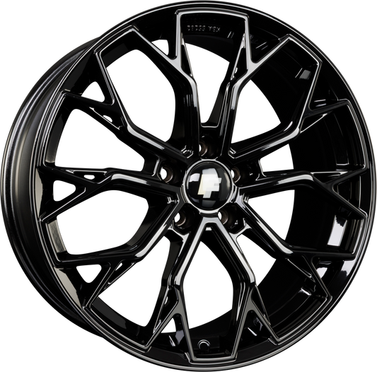 FF-Wheels FF02 Schwarz Alufelge 8.5x20 Zoll ET30 LK 5x112 ML66.6 – Bild 2