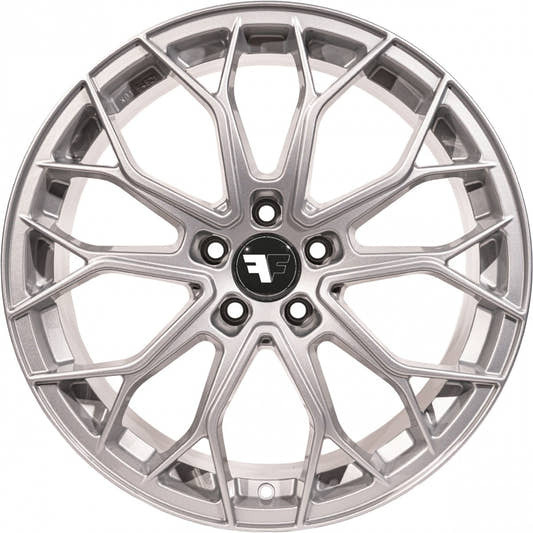 FF Wheels FF01 silver painted Alufelge 8x18 Zoll ET45 LK 5x120 ML72.6 – Bild 2