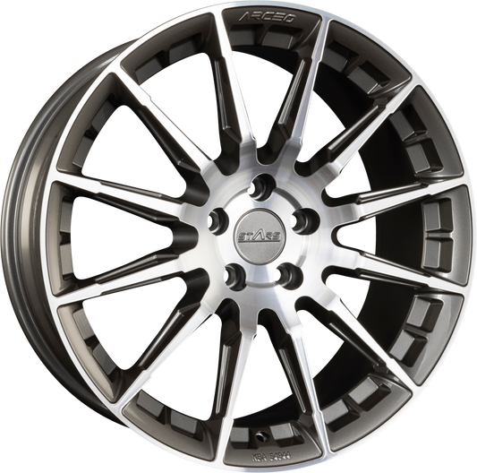 Arceo Wheels ASW-03 Titanium Diamond Alufelge 9x19 Zoll ET42 LK 5x112 ML73.1 – Bild 2