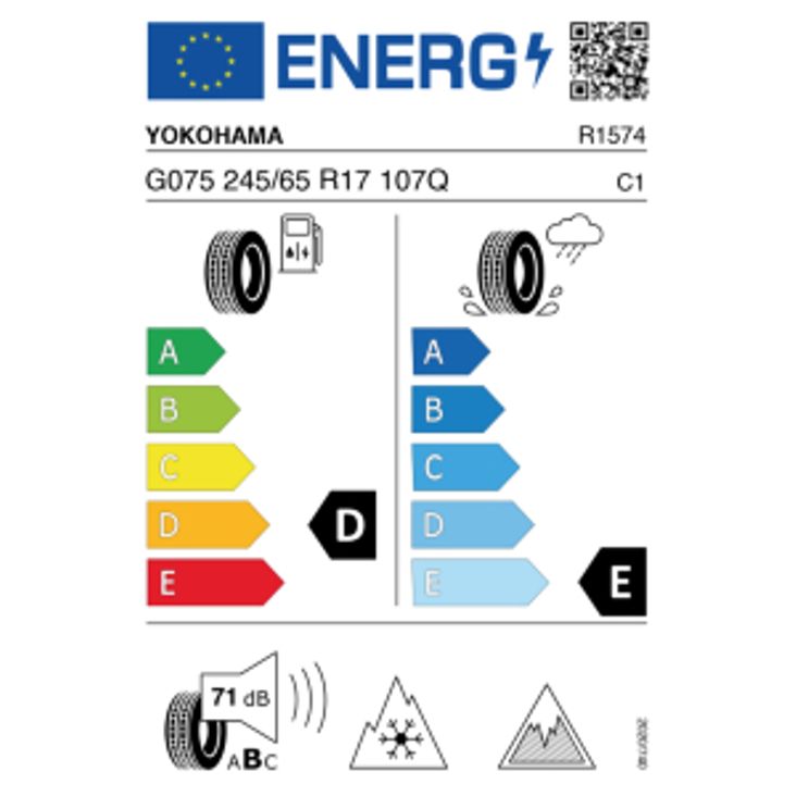 Yokohama G075 Ice Guard 245/65 R17 107Q Winter – Bild 2