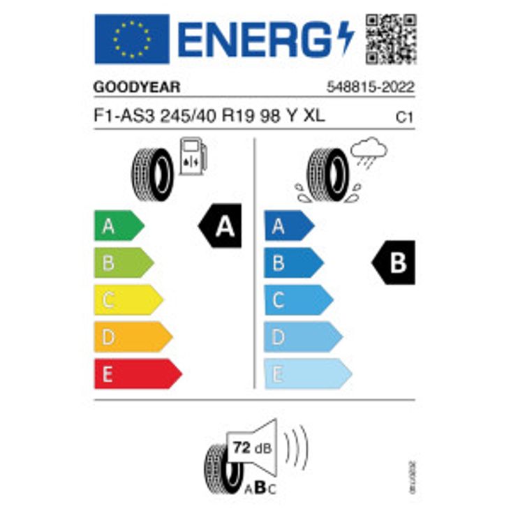 Goodyear Eagle F1 Asymmetric 3 245/40 R19 98Y Sommer DOT 2022 – Bild 2