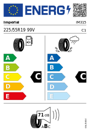 Imperial Ecosport SUV 225/55 R19 99V Sommer – EU-Reifenlabel